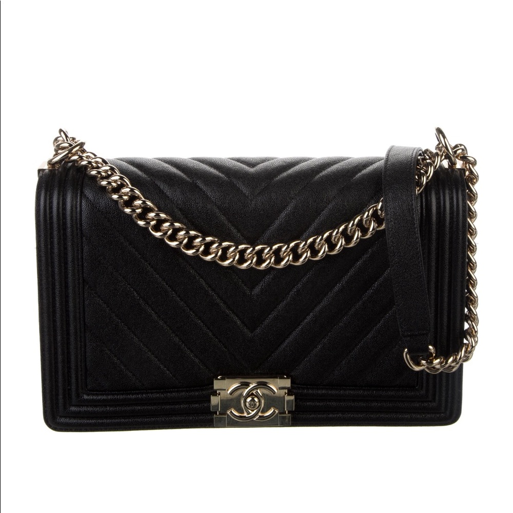 Chanel Chevron Boy Bag in New Medium